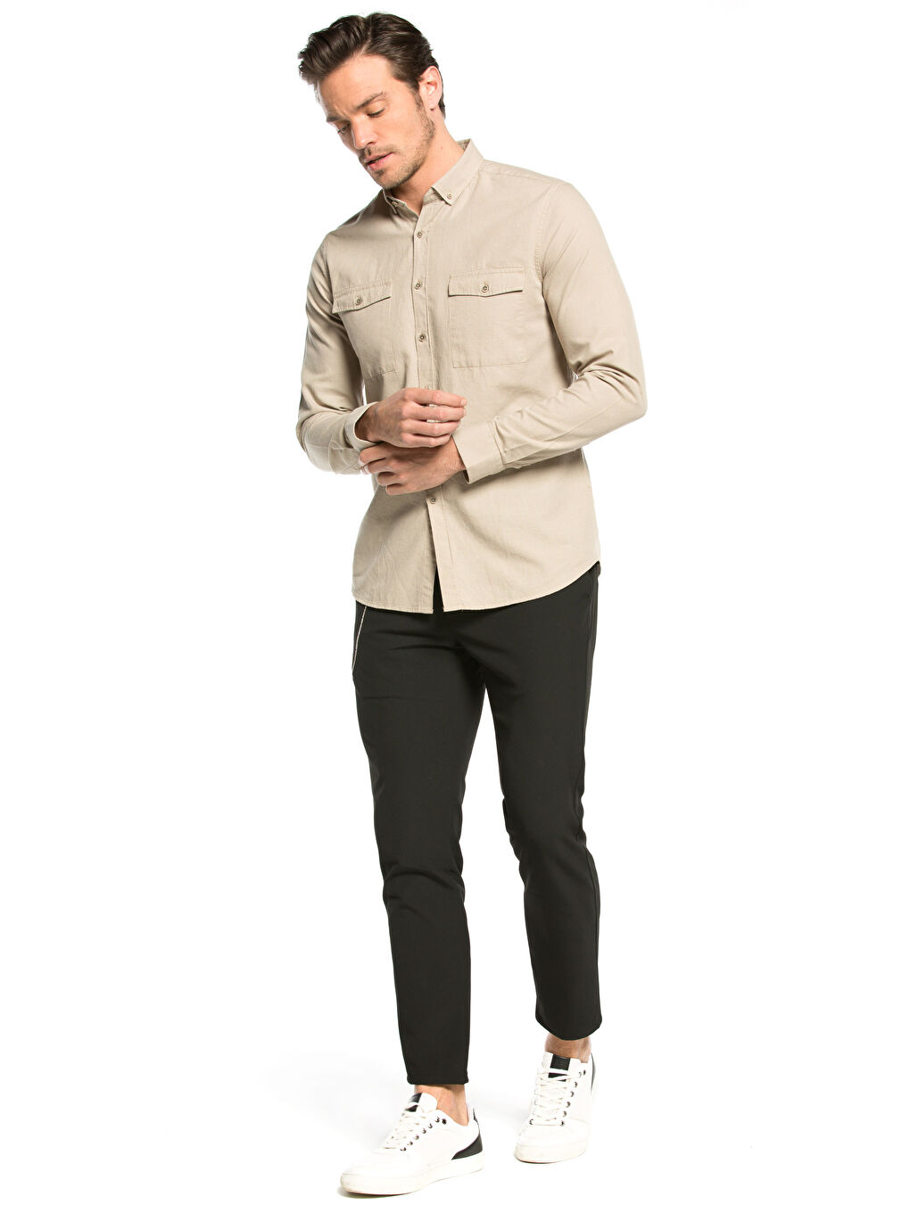 Muškarac BEŽ Košulja-3