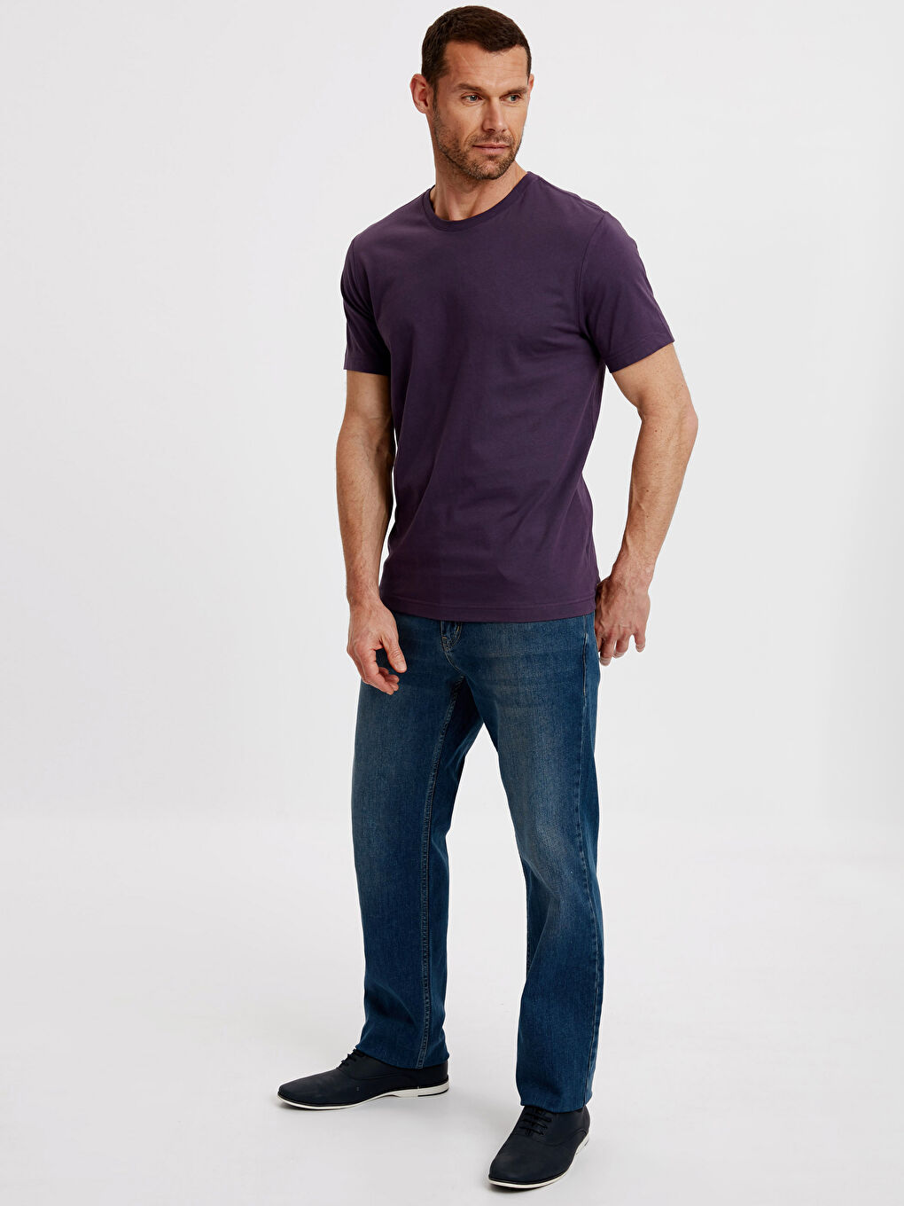 LCWAIKIKI Classic Man PURPLE T-Shirt -8S0915Z8-HQE - LC Waikiki