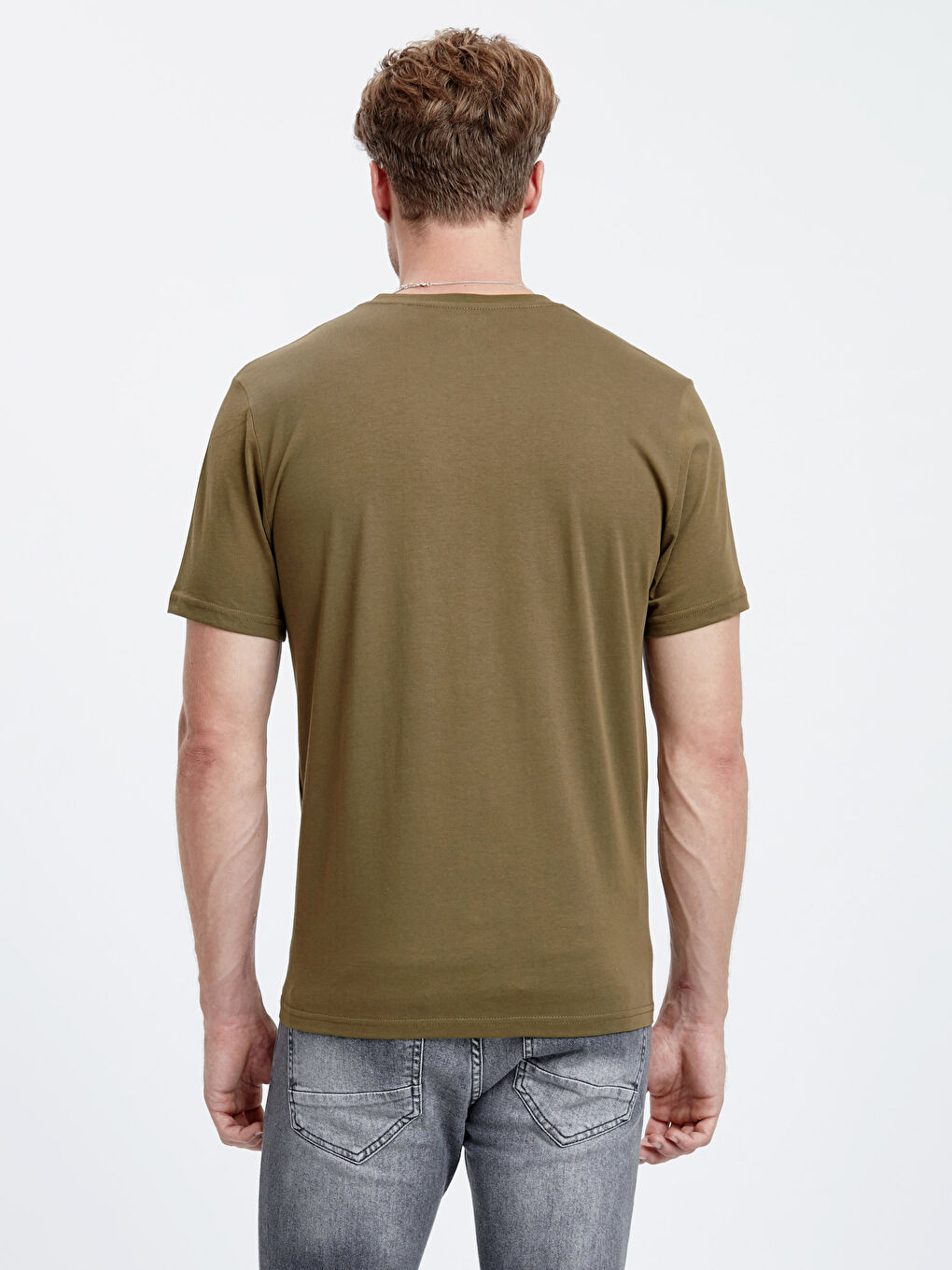 T-shirt KAKI Homme-1
