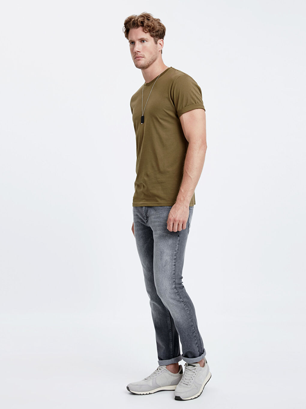 T-shirt KAKI Homme-2