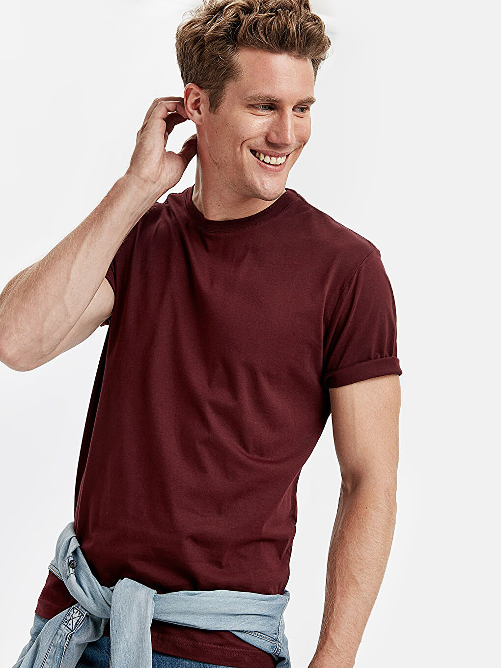 T-shirt ROUGE BORDEAUX Homme