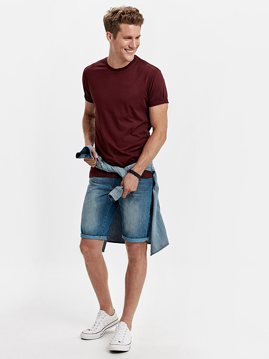 T-shirt ROUGE BORDEAUX Homme-2