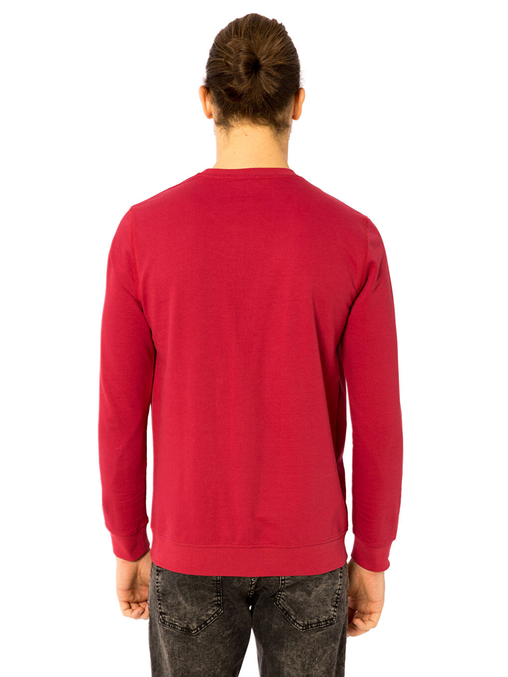 Crew Neck Sweatshirt Fabric Men's T-Shirt-1