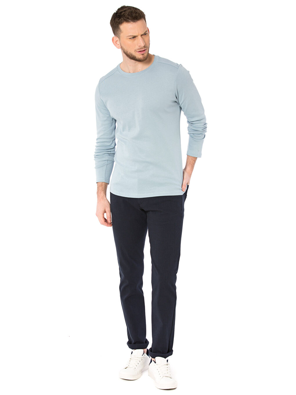 Sweat-shirt BLEU Homme-2