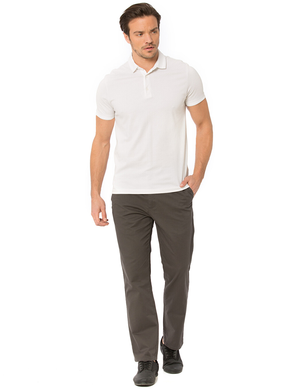 Man Anthracite Chino Trousers