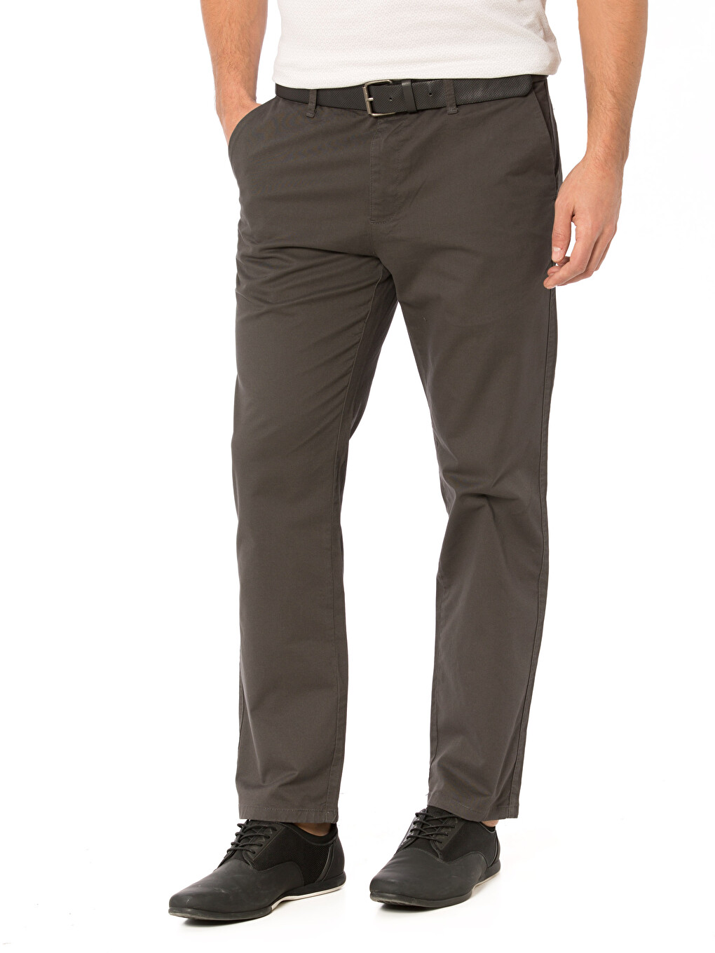 Man Anthracite Chino Trousers-2