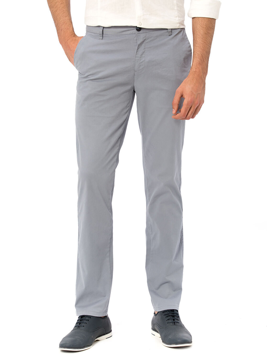 Pantalon chino BLEU Homme-1
