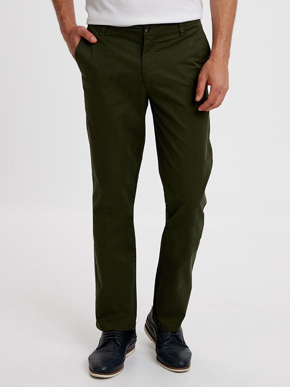 Pantalon chino VERT Homme-1