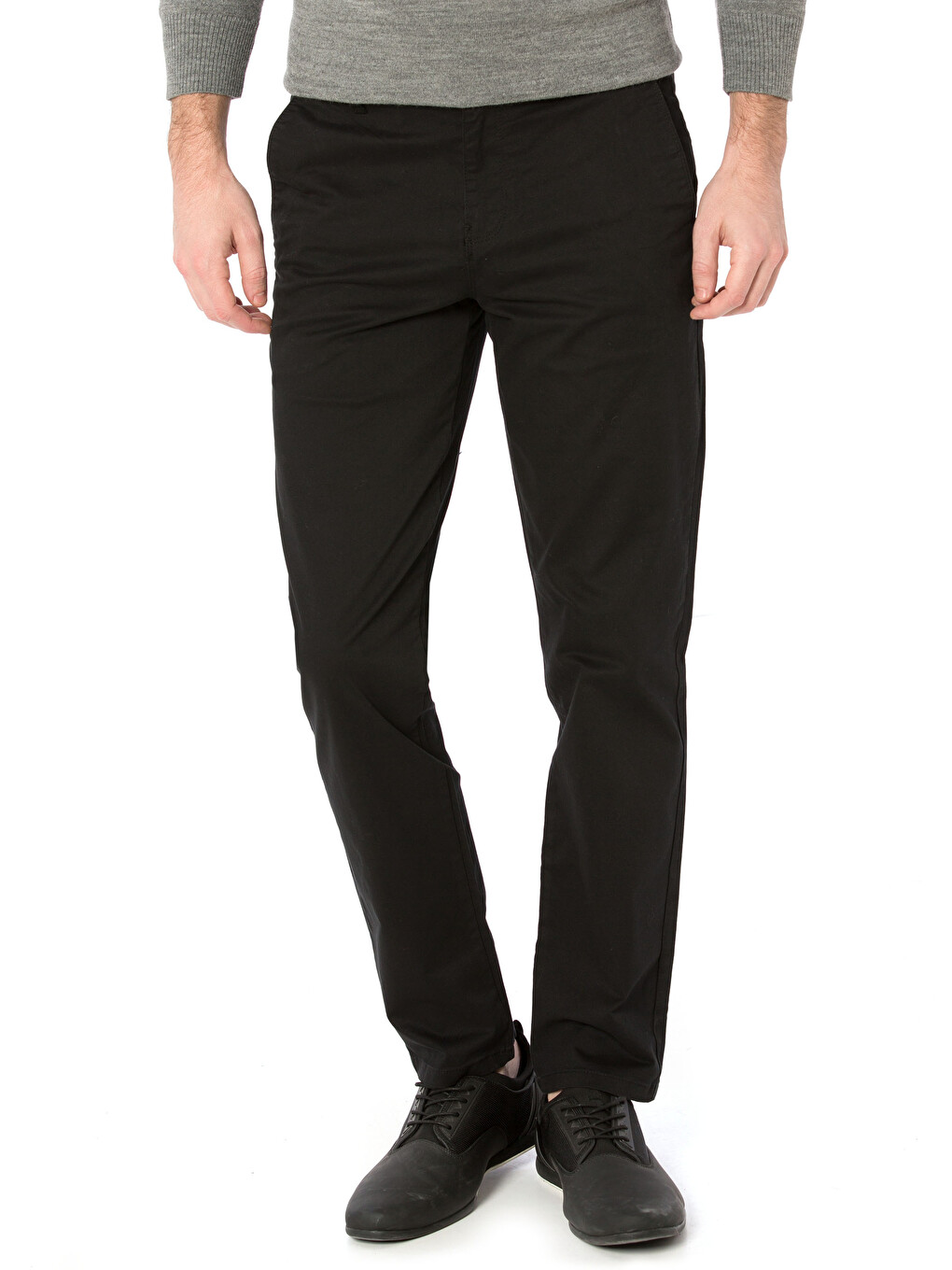 Man Black Chino Trousers-2