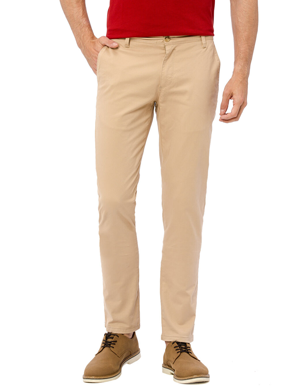 Bej Erkek Chino Pantolon-1
