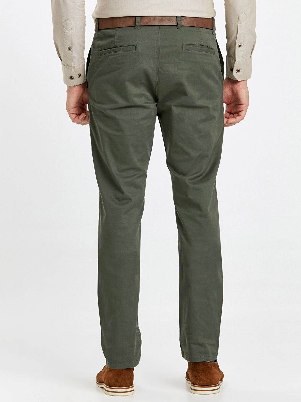 سروال شينو اخضر رجال-2