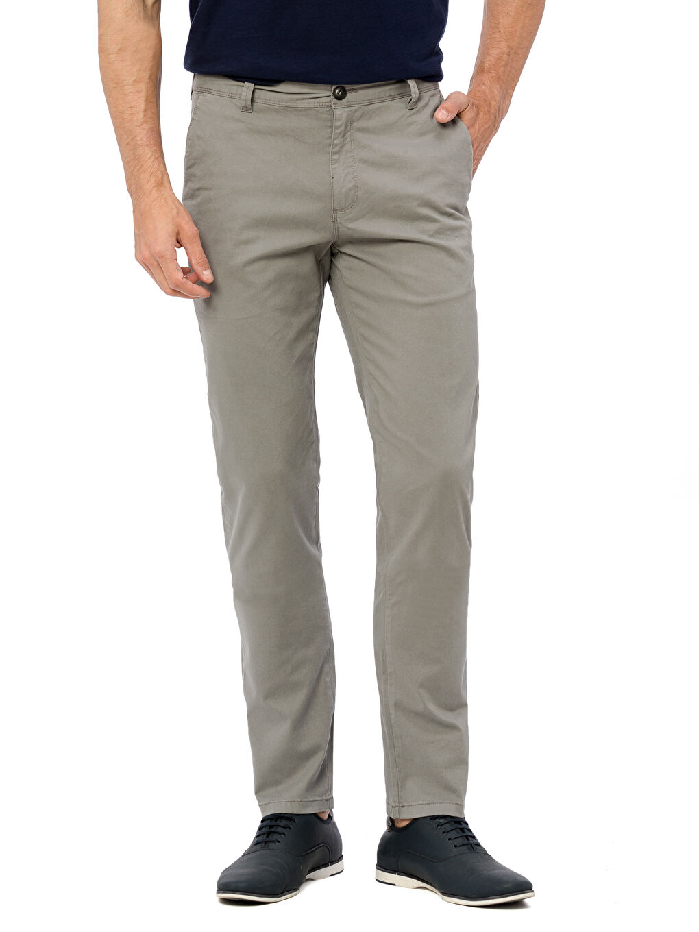 Pantalon chino GRIS Homme-1