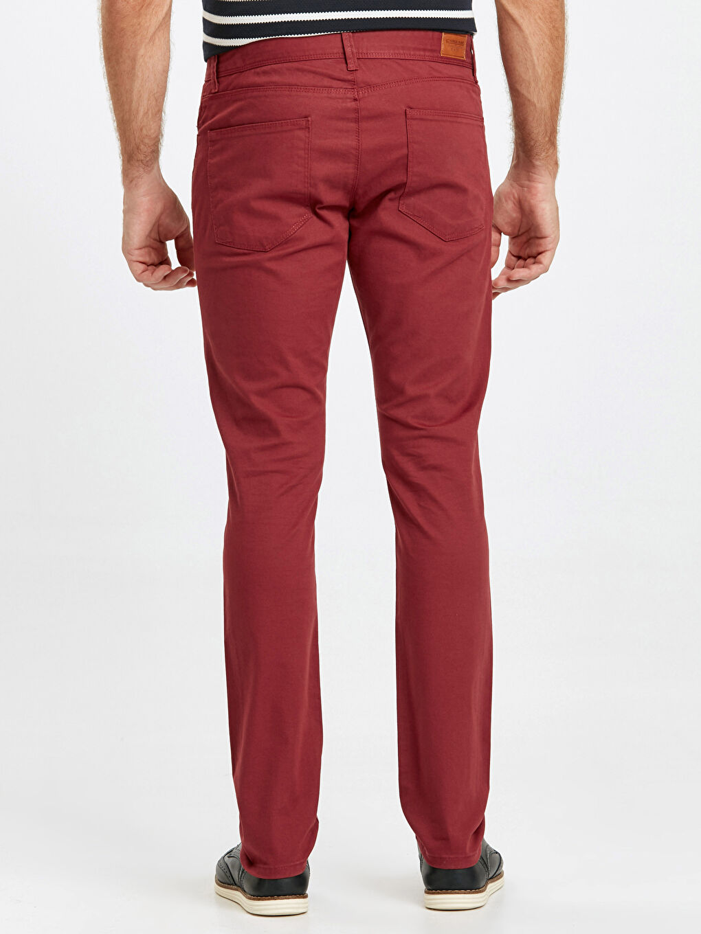 Pantalon ROUGE BORDEAUX Homme-2