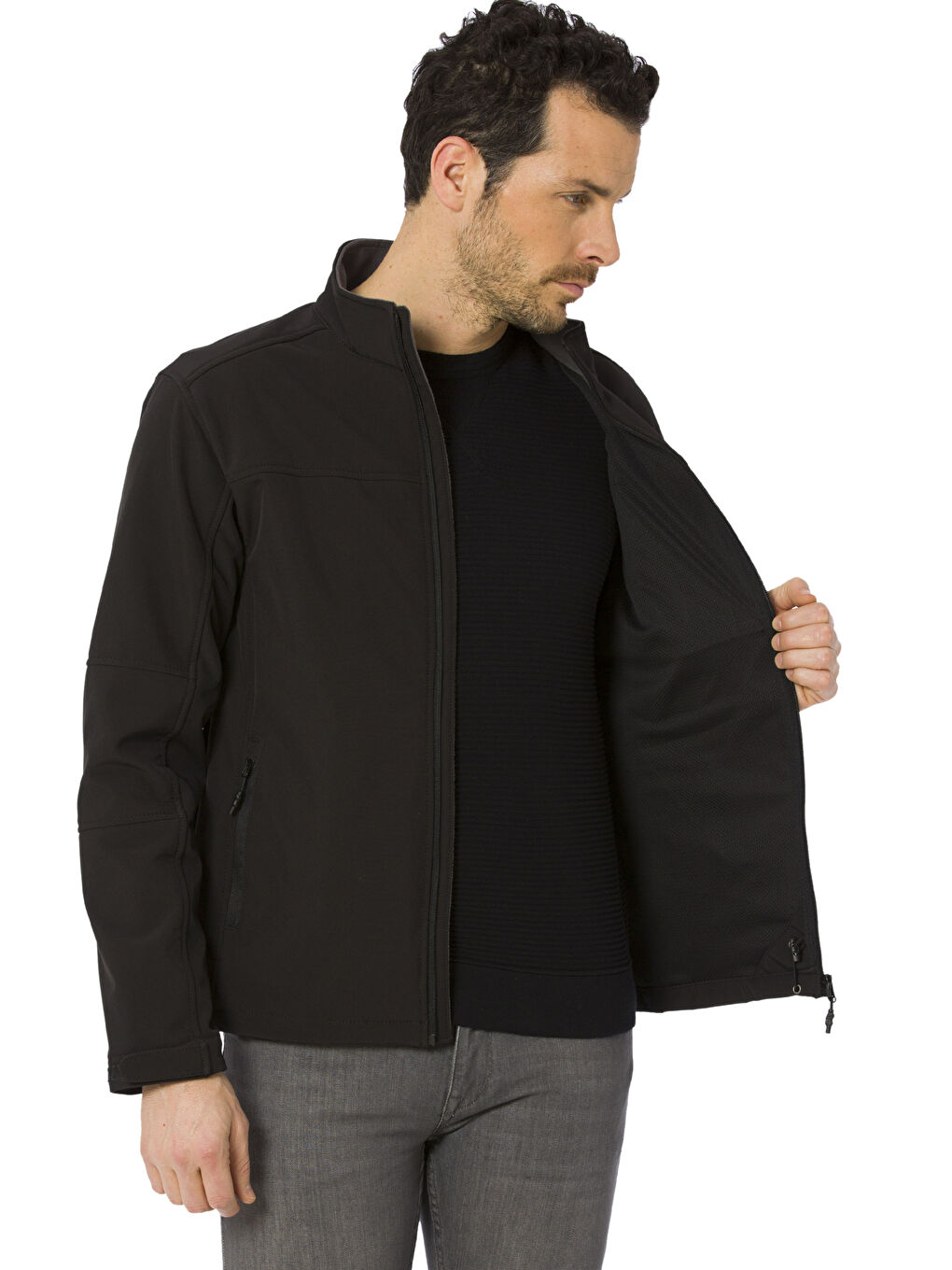 LCWAIKIKI Classic Standard Fit Stand Up Collar Men's Thin