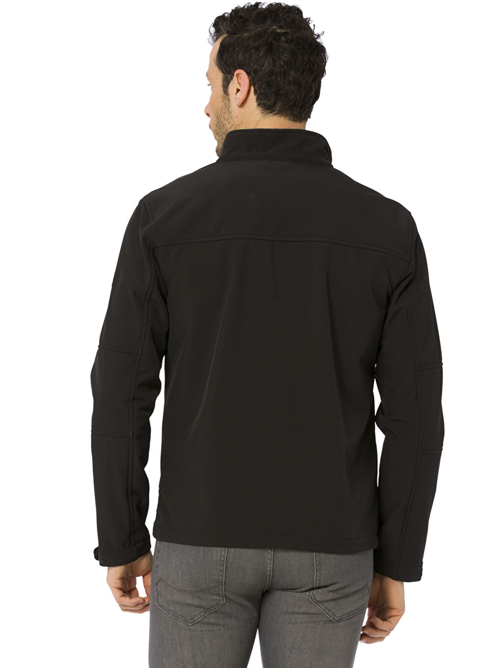 Veste Softshell Fine à Col Montant pour Hommes Ajustement Standard-2