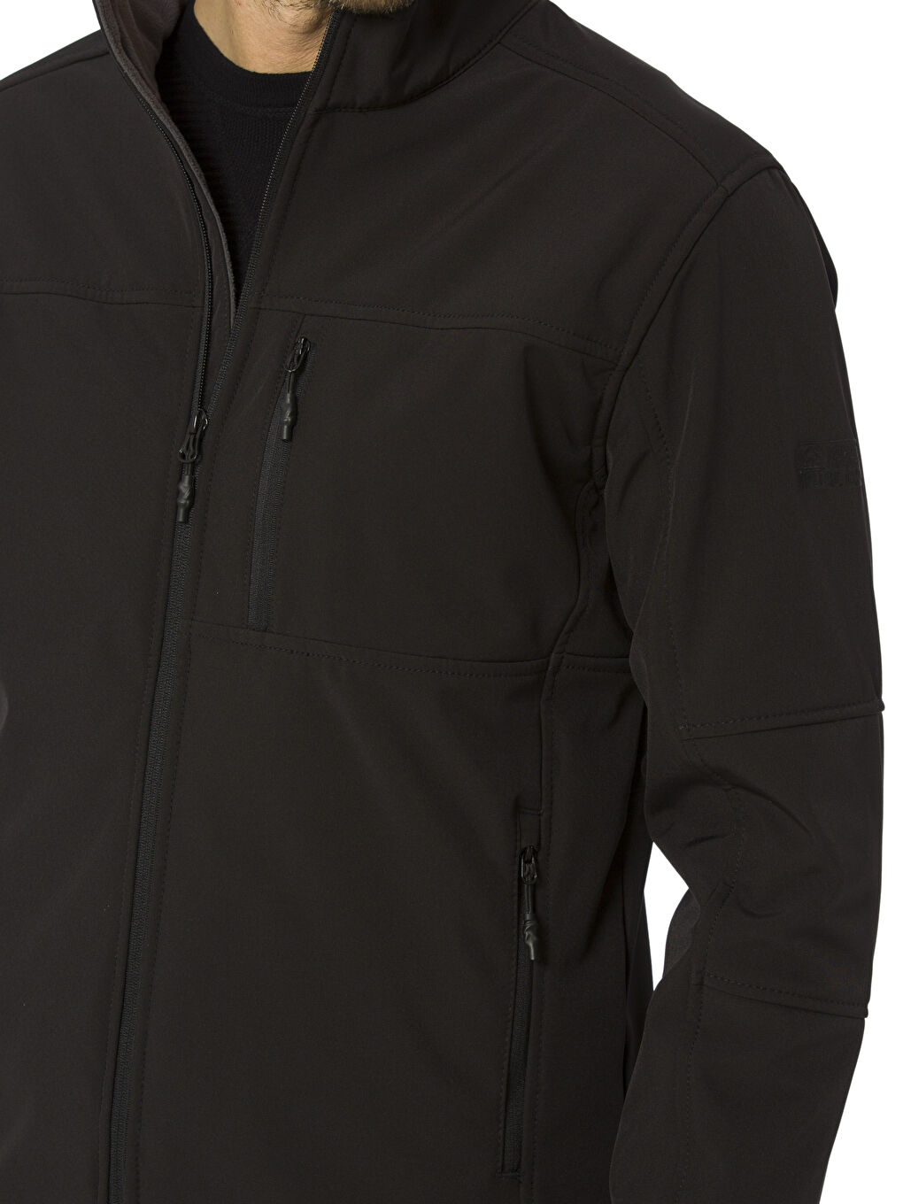 Veste Softshell Fine à Col Montant pour Hommes Ajustement Standard-4
