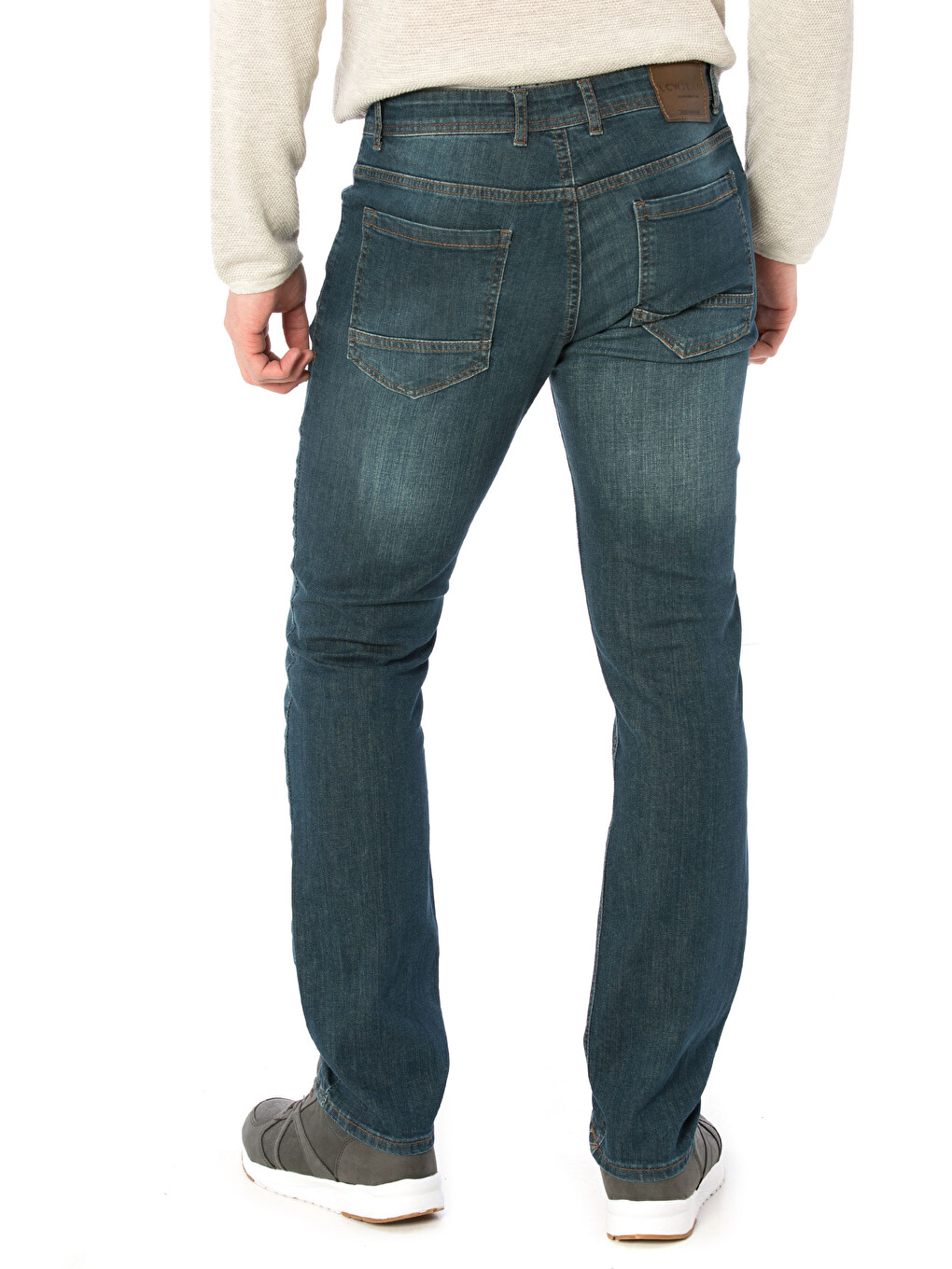 Mann Grün Jeans-1
