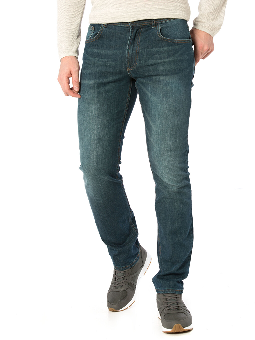 Mann Grün Jeans-2
