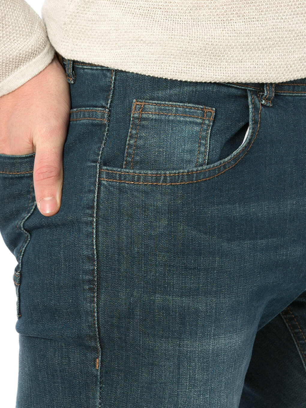 Mann Grün Jeans-3