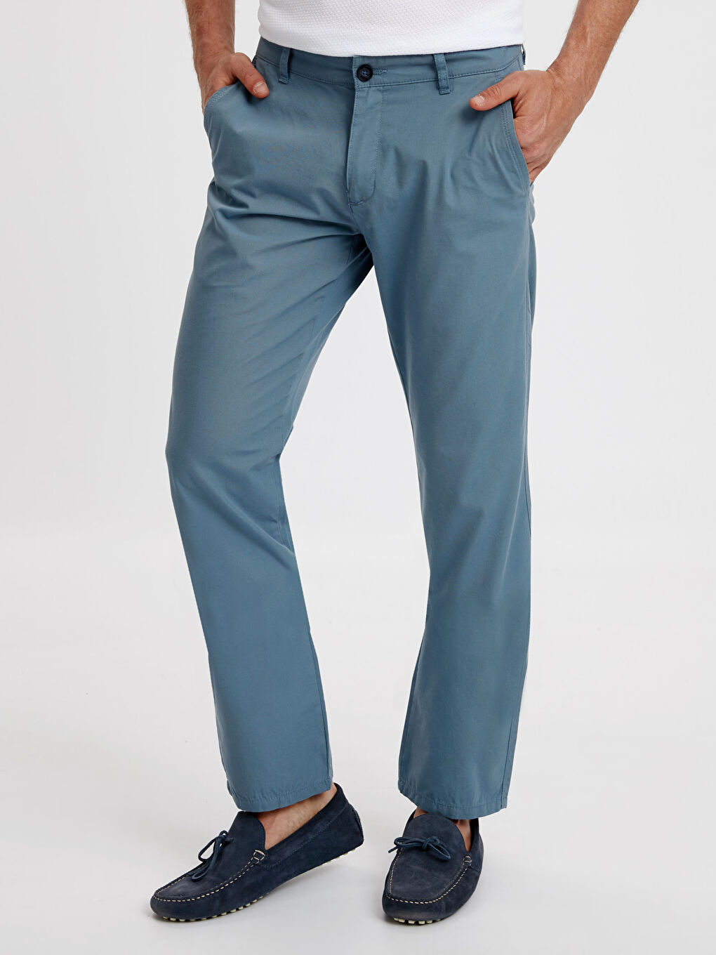 Kirli Mavi Chino Pantolon-1