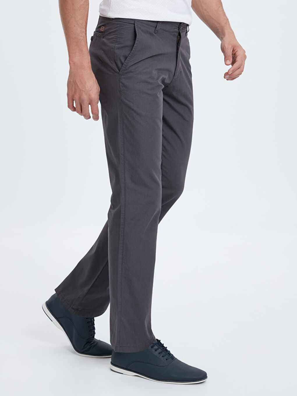 Man ANTHRACITE Chino Trousers-1