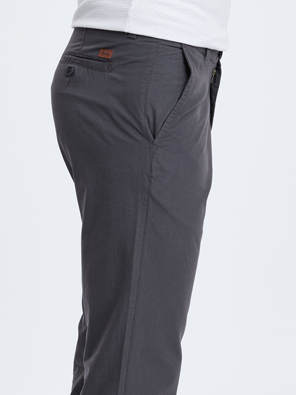 Man ANTHRACITE Chino Trousers-3