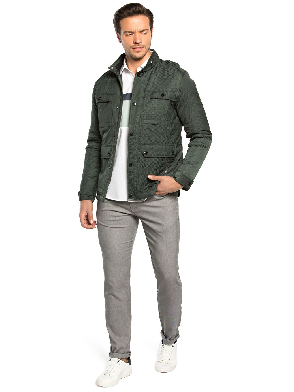 ZELENA Kaput Muškarac-4