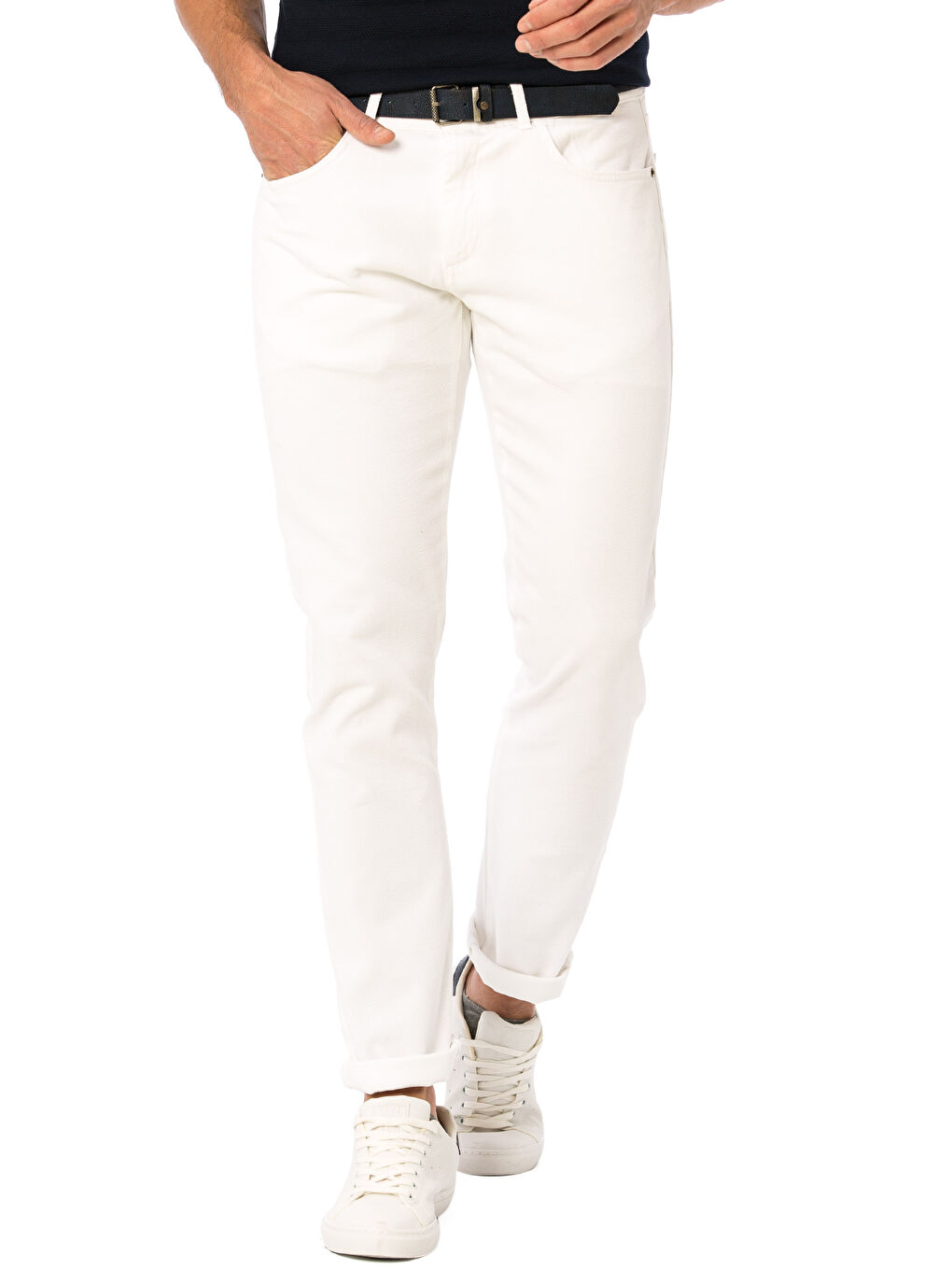 Pantalon BLANC Homme-2