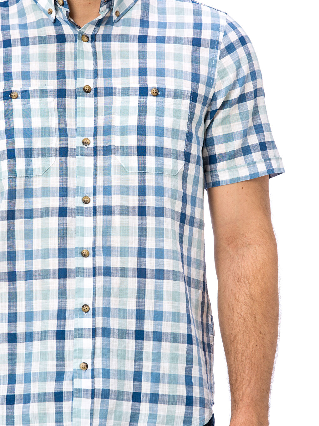 Yeşil Ekose Gömlek-3