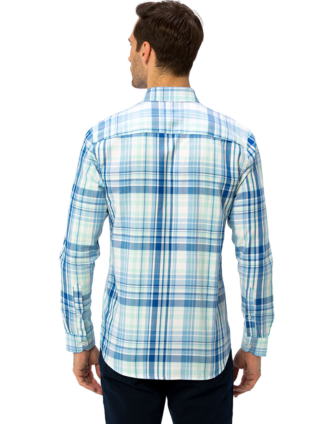 Мужчины Хаки Рубашка-1