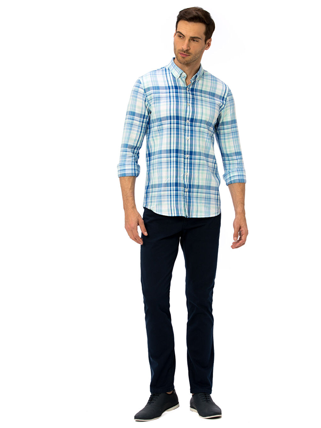 Мужчины Хаки Рубашка-2