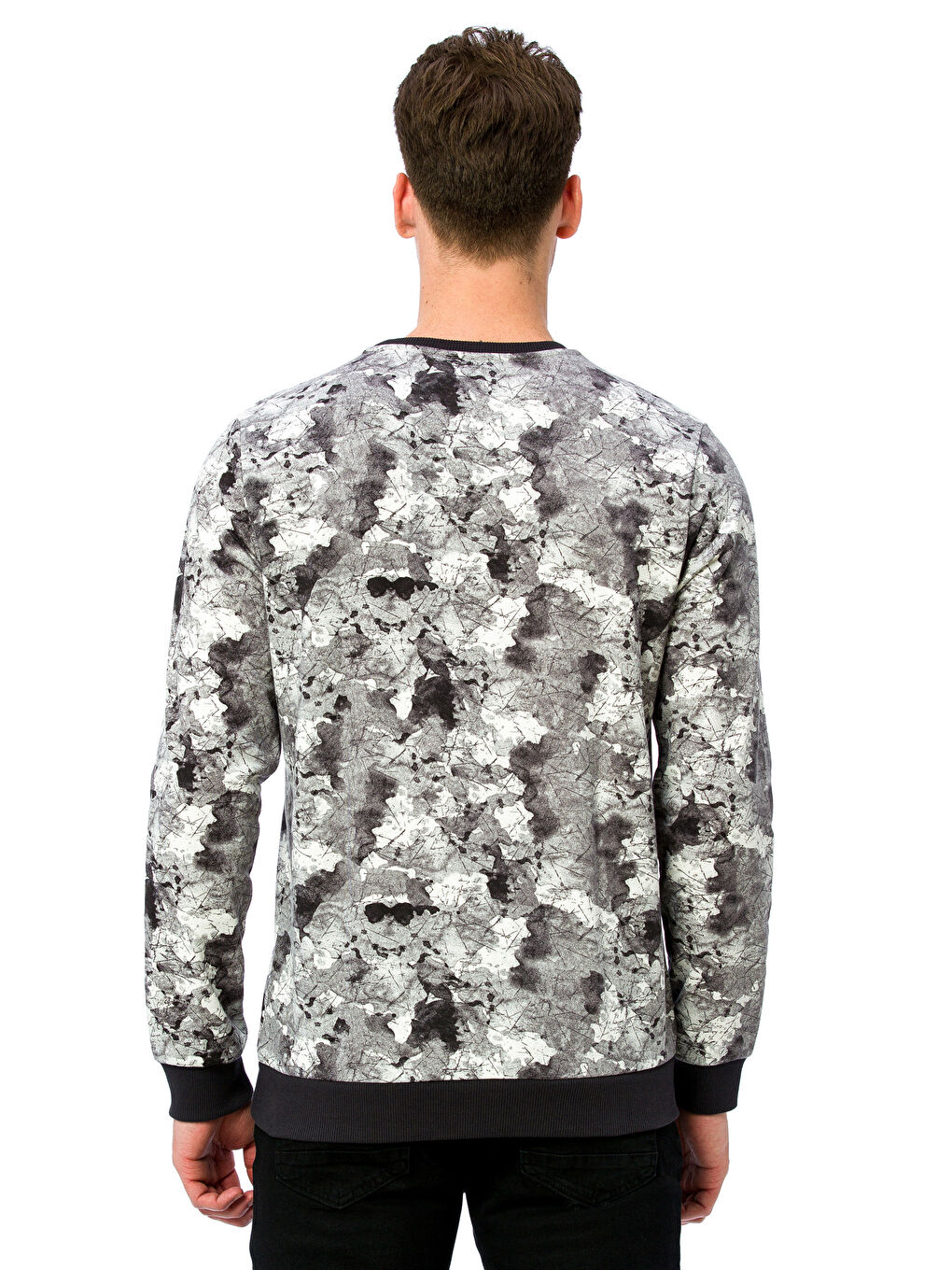 Sweat-shirt GRIS Homme-1