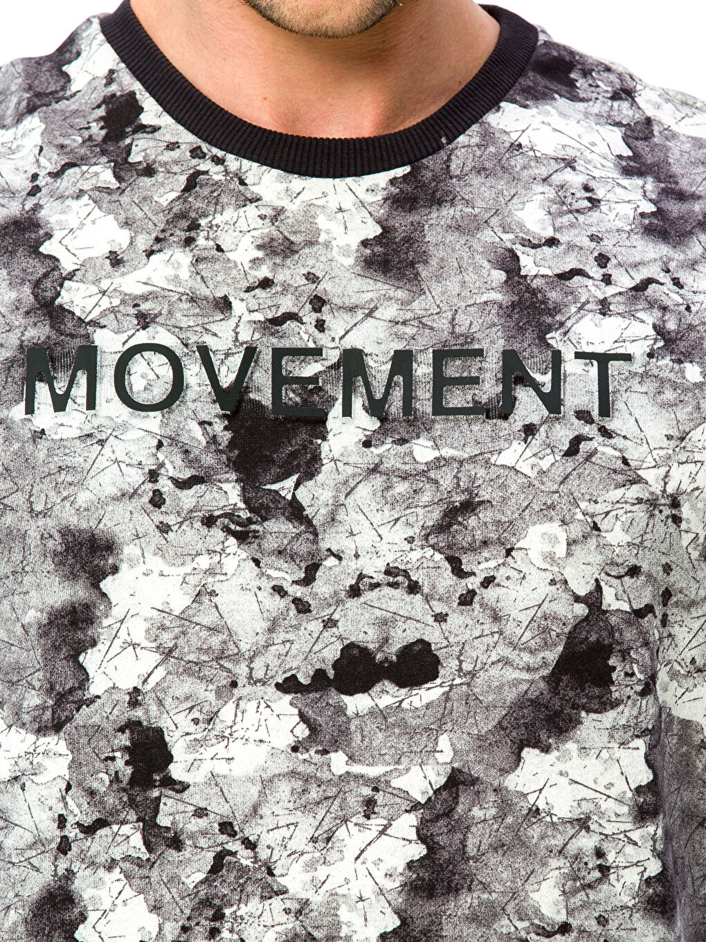 Sweat-shirt GRIS Homme-3