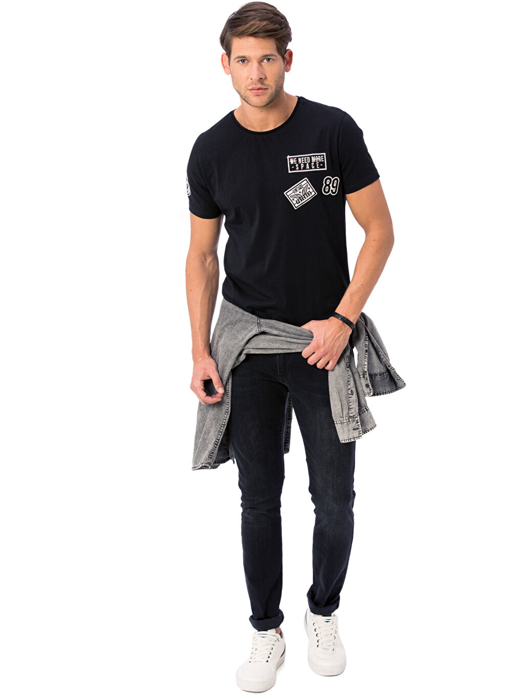 Siyah  Rodeo Jean Pantolon