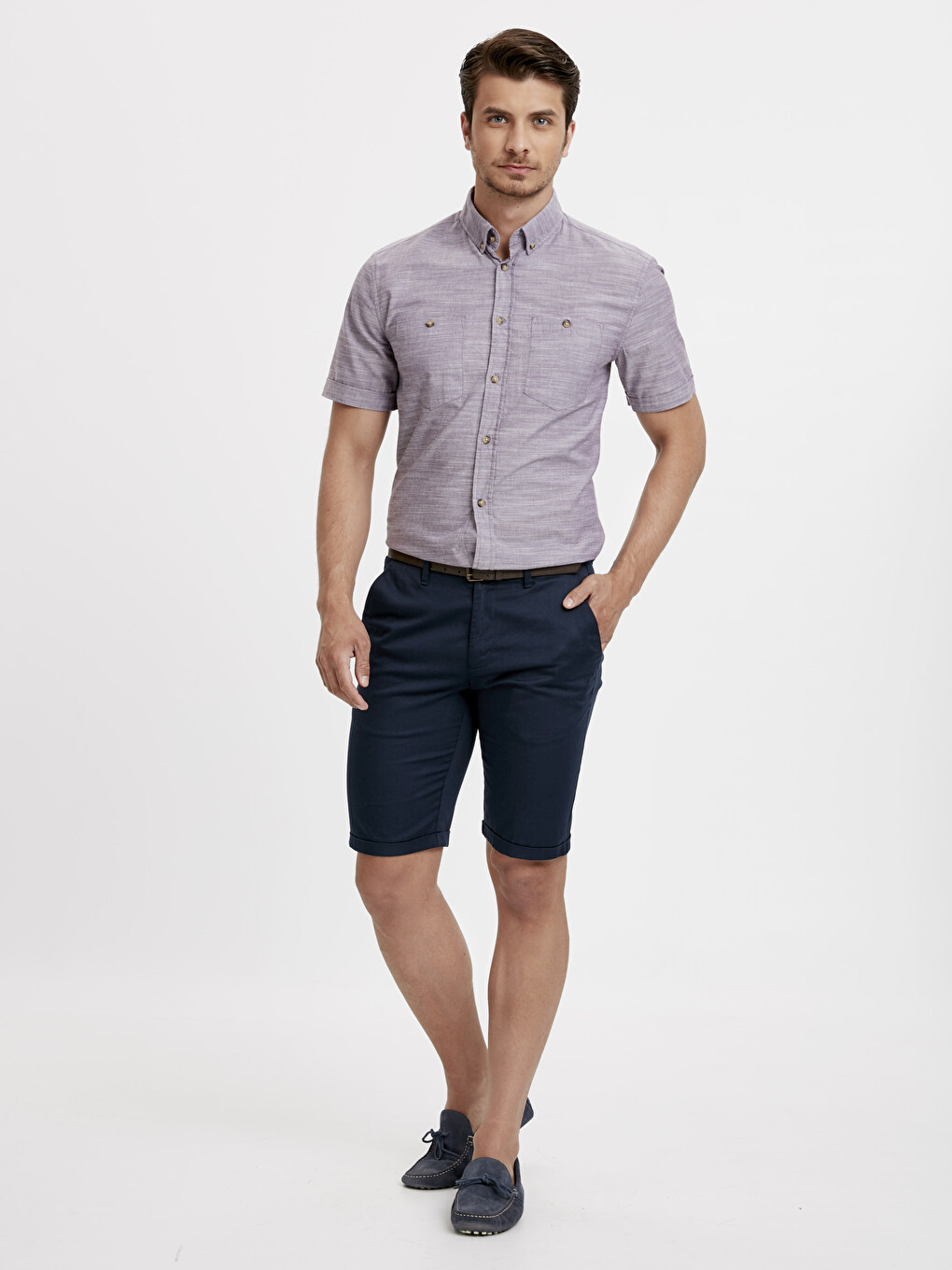 Man Purple Shirt-2