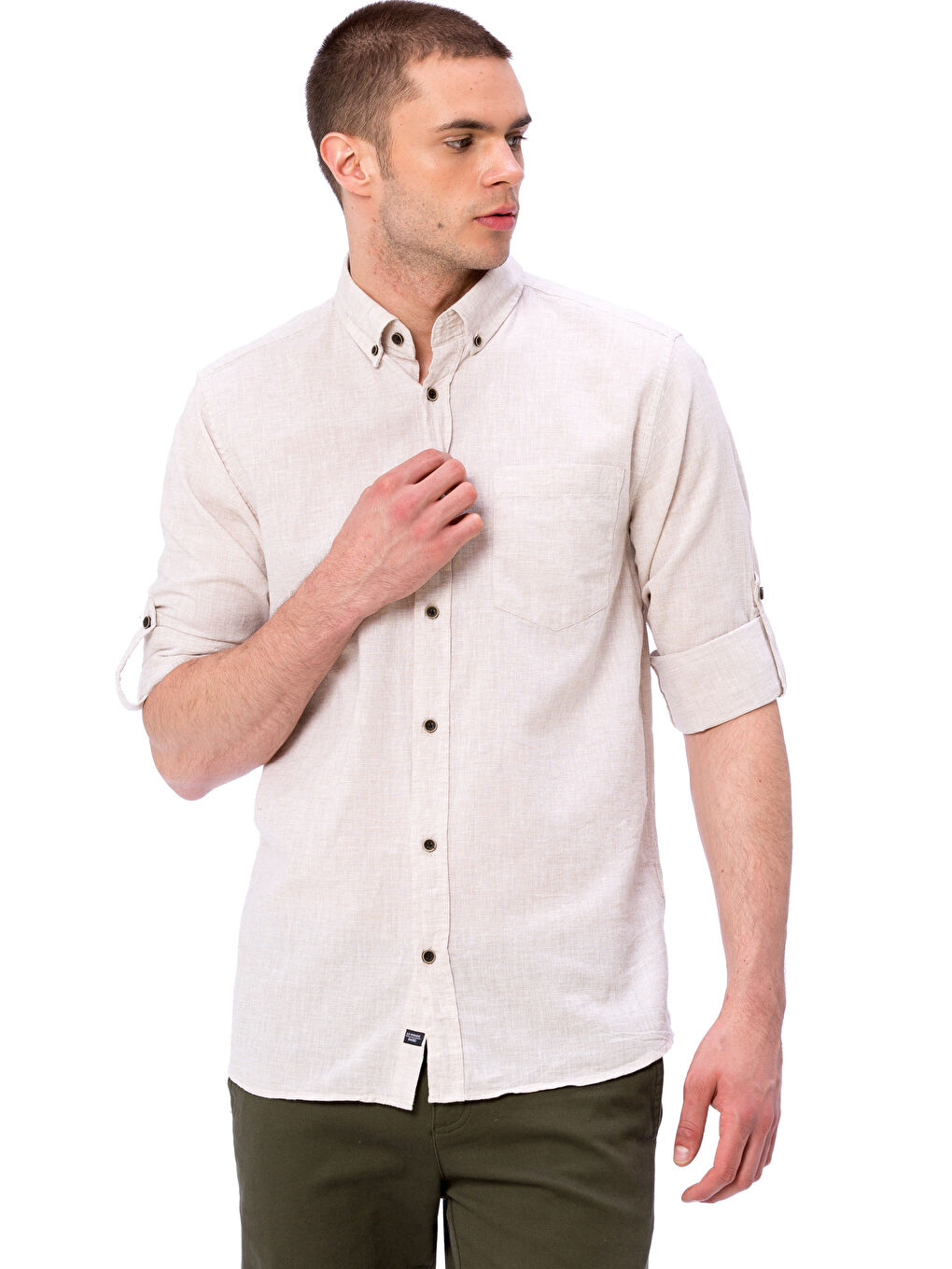 Chemise BEIGE Homme