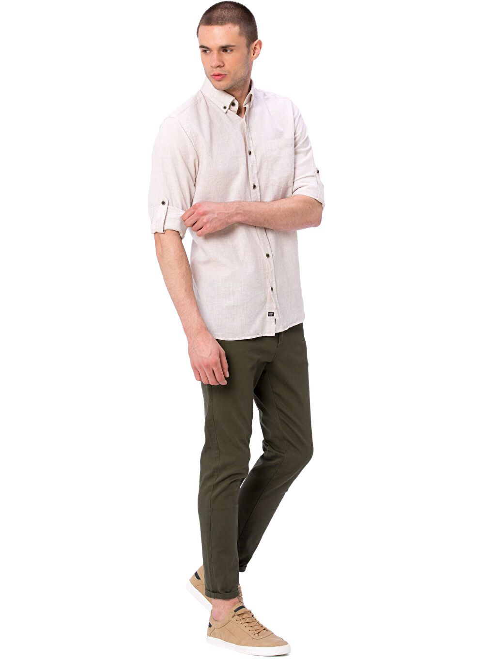 Chemise BEIGE Homme-2