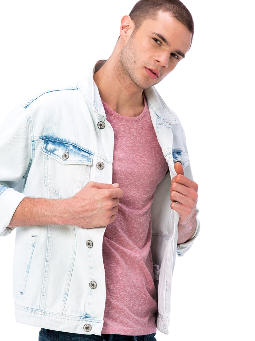 Açık İndigo Rodeo Jean Ceket