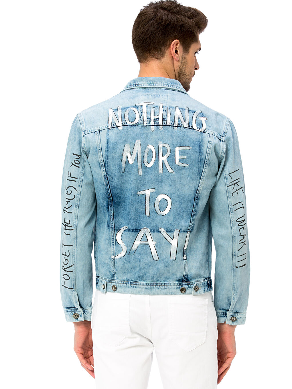 İndigo Standart Kalıp Erkek Jean Ceket-1