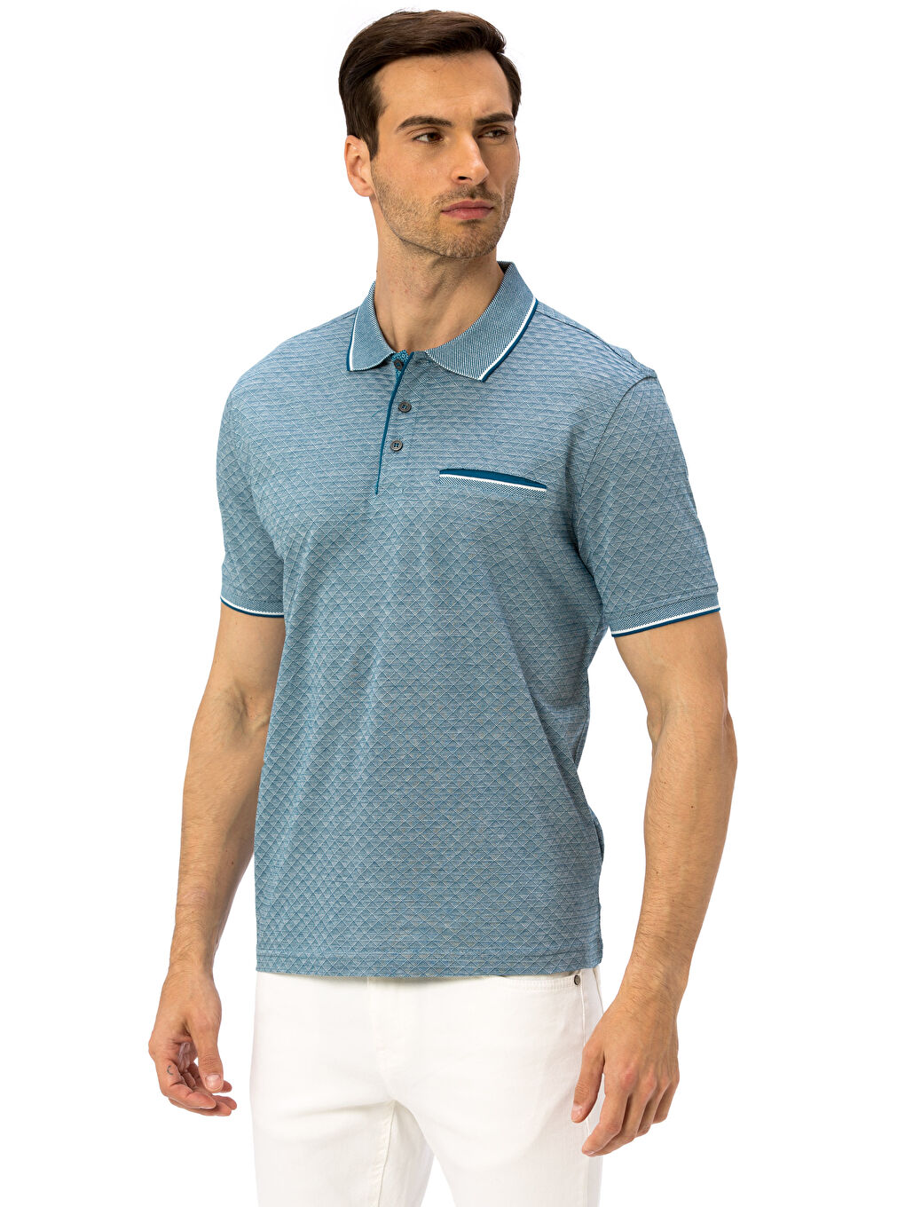 Мужчины Цвет петроль Футболка