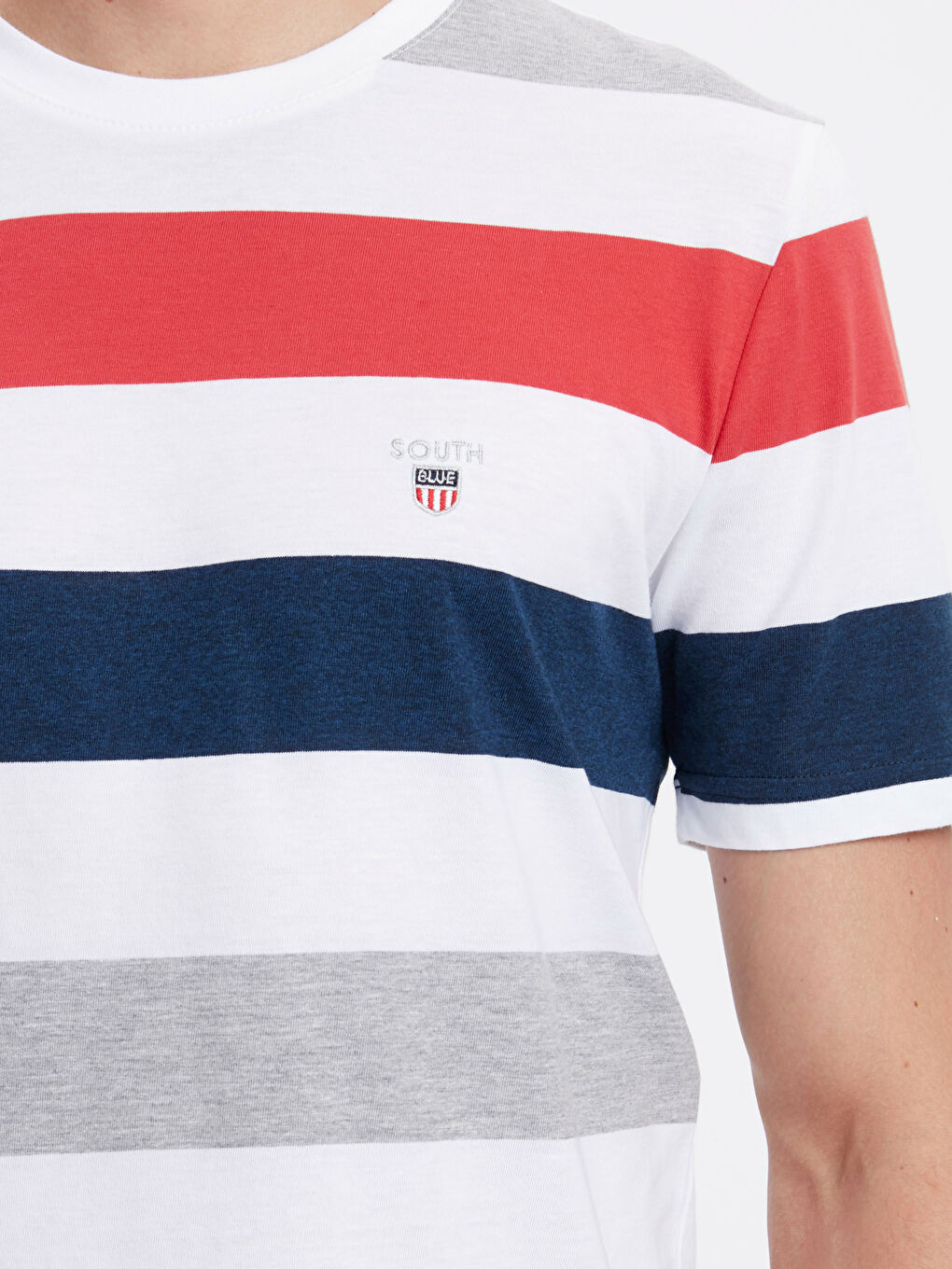 Turuncu Coral Strıped Tişört-3