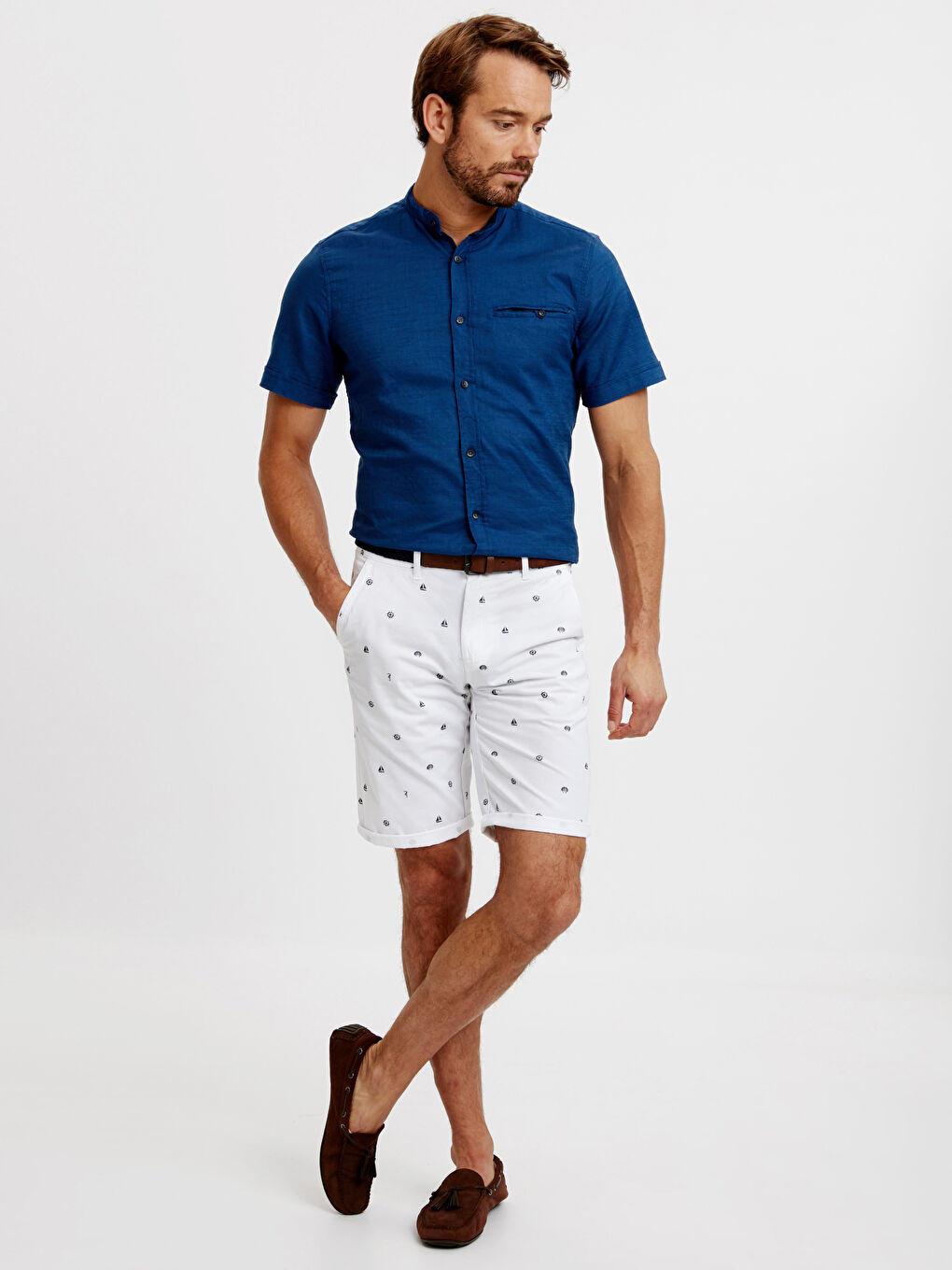 Shorts BLANC Homme-1