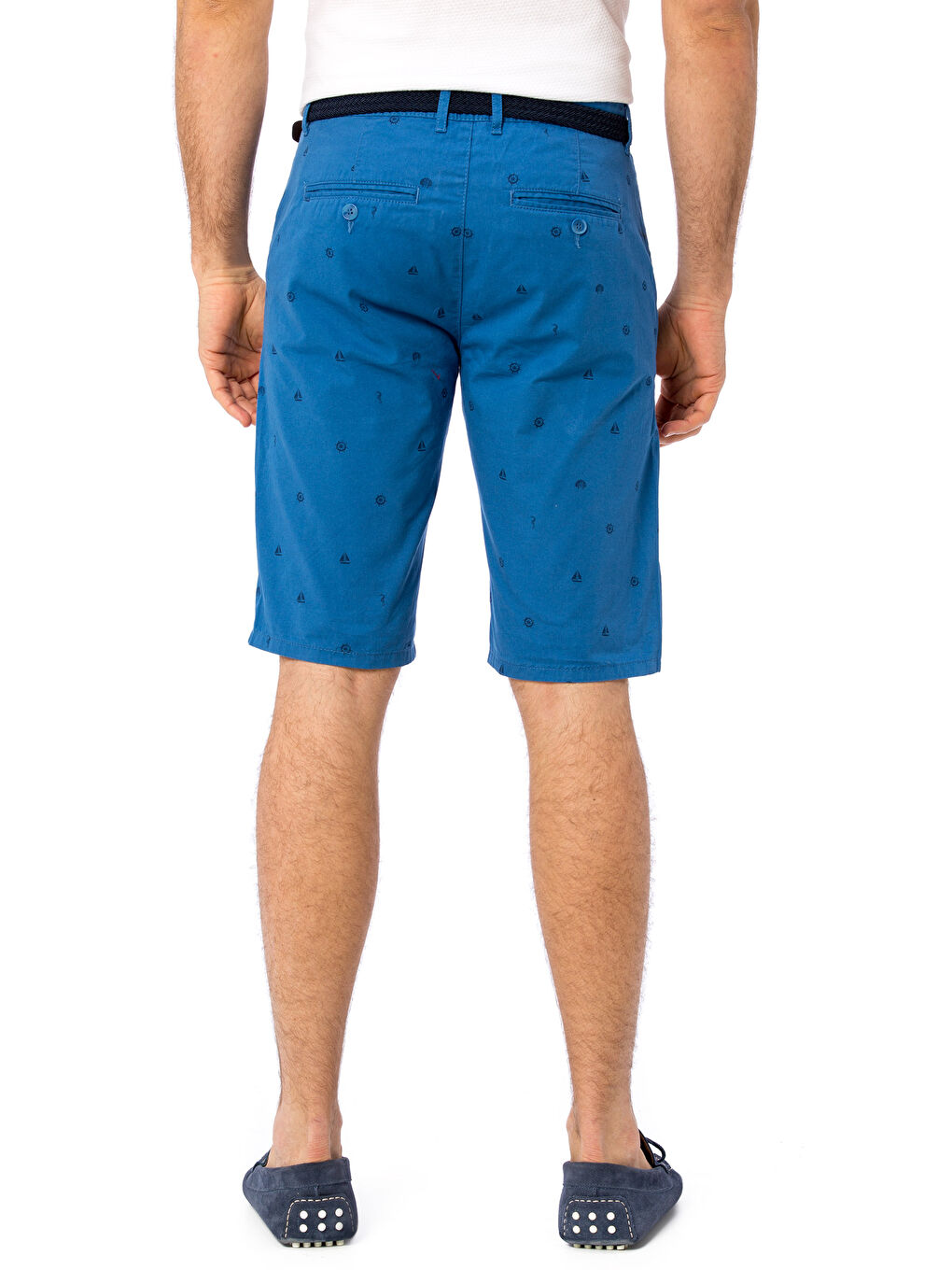 Mavi Standart Kalıp Erkek Şort-2