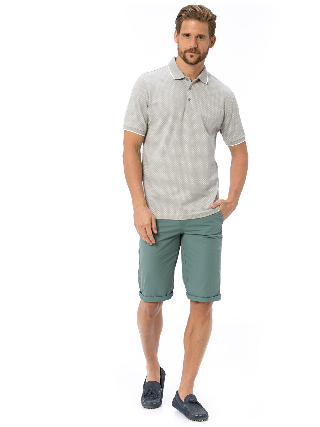 Yeşil Standart Kalıp Erkek Şort