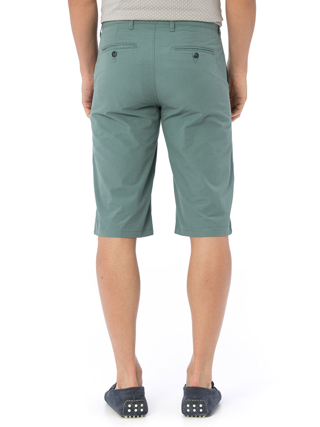 Yeşil Standart Kalıp Erkek Şort-2