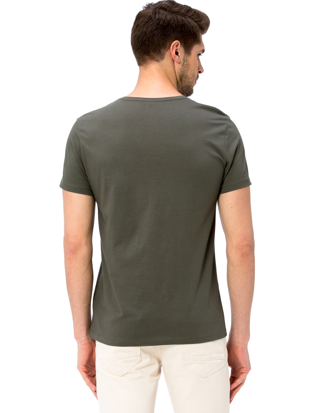 Koyu Haki Tişört-1
