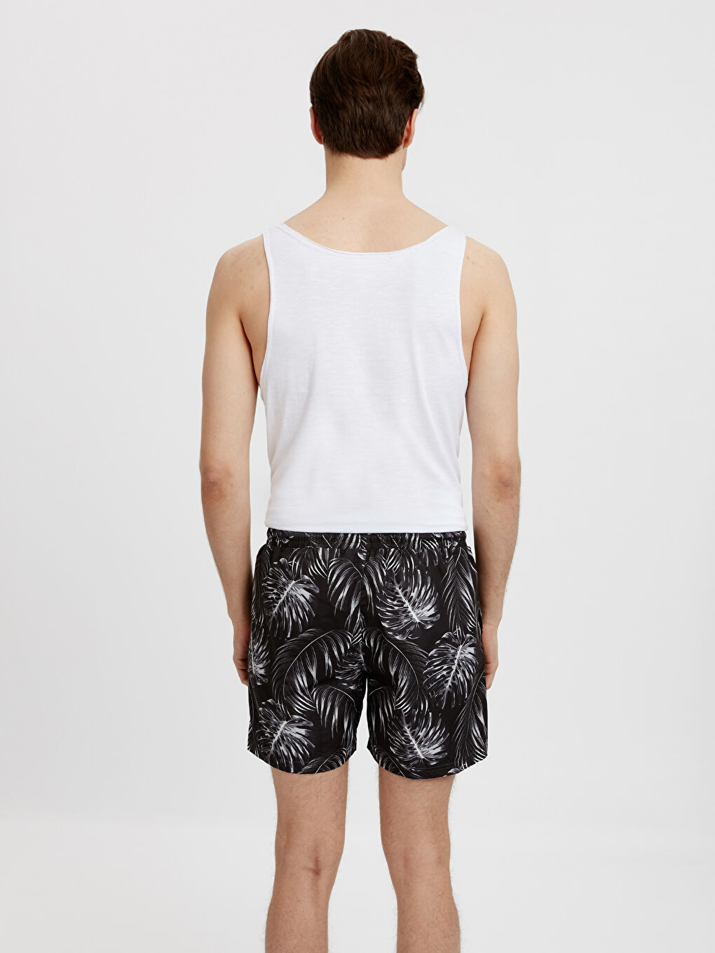 Mann SCHWARZ Badeshorts-1