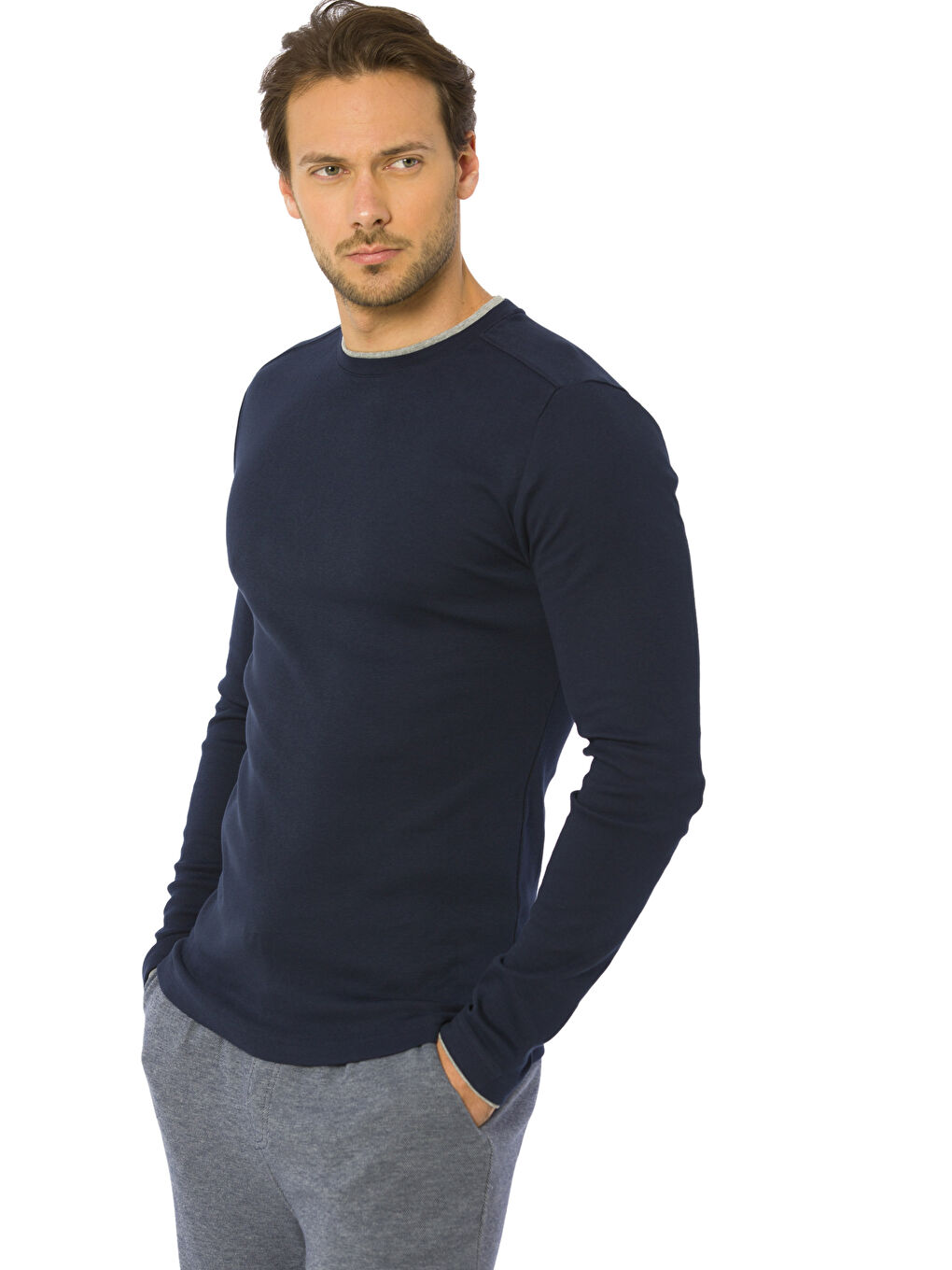 Crew Neck Jersey Men's Underwear Vest