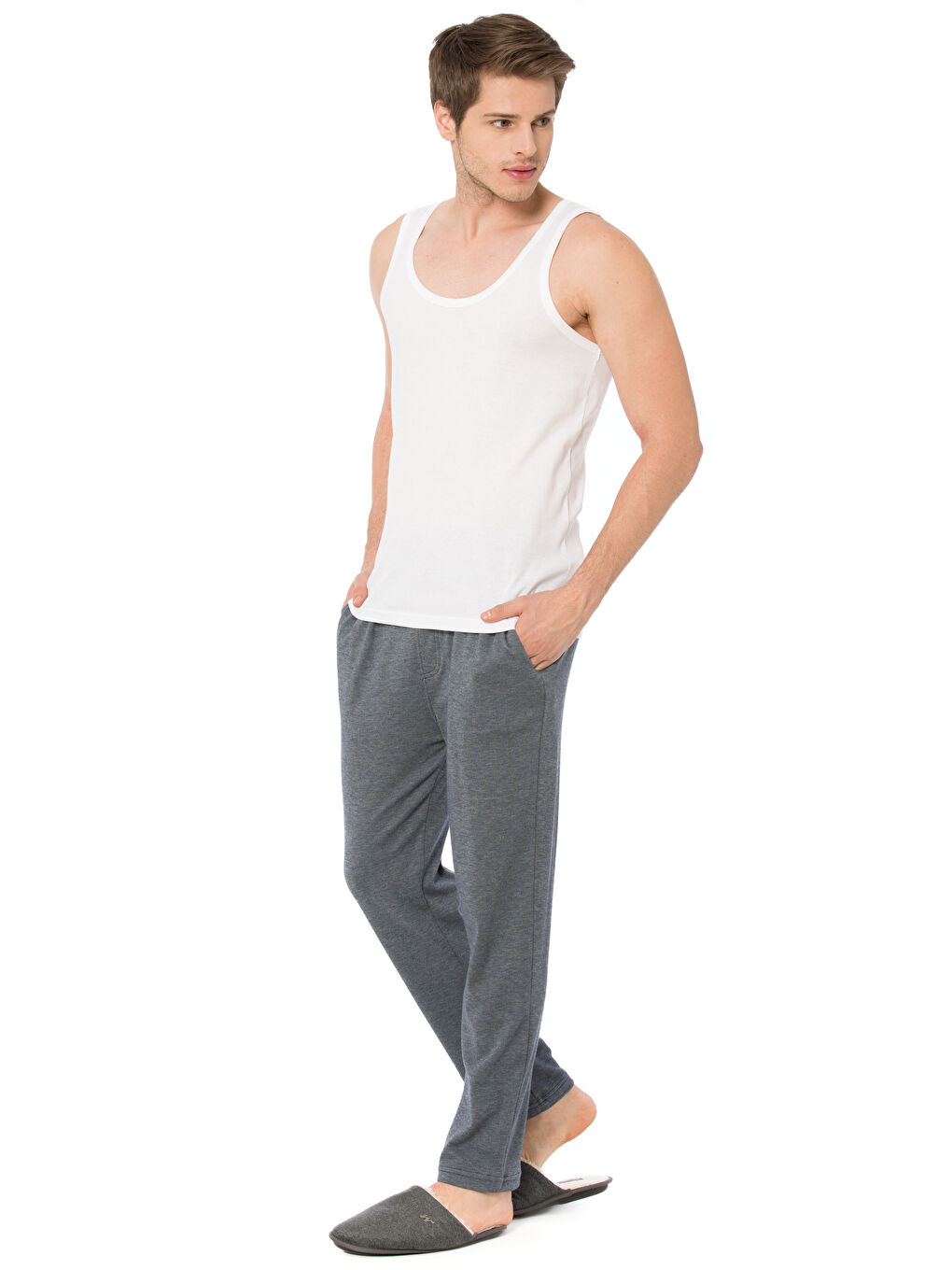 سترة تحتية أبيض رجال-2