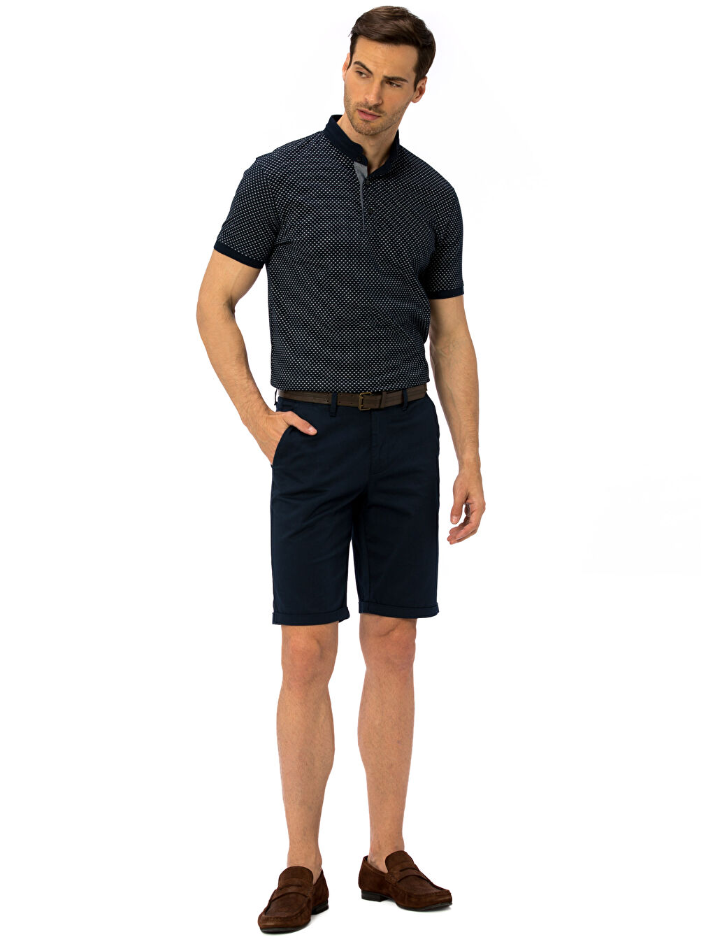 Mann DUNKELBLAU T-Shirt-2